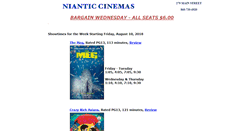 Desktop Screenshot of nianticcinema.com